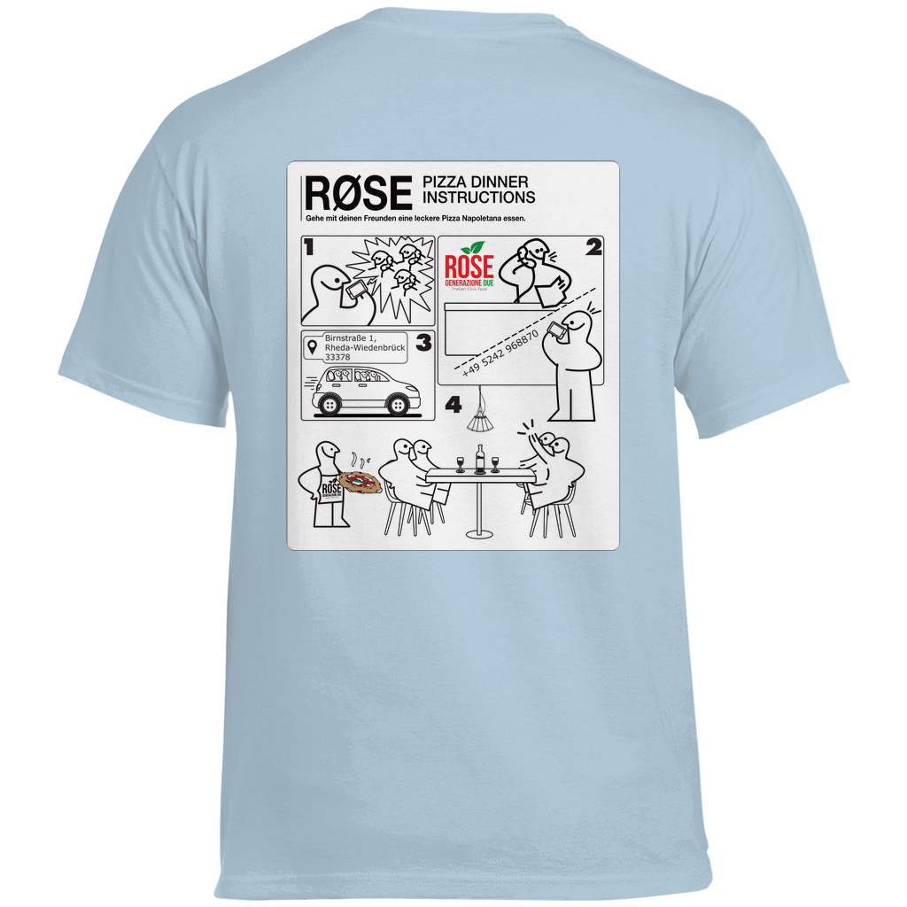 ROSE "Dinner Instructions" Heavy Cotton Shirt