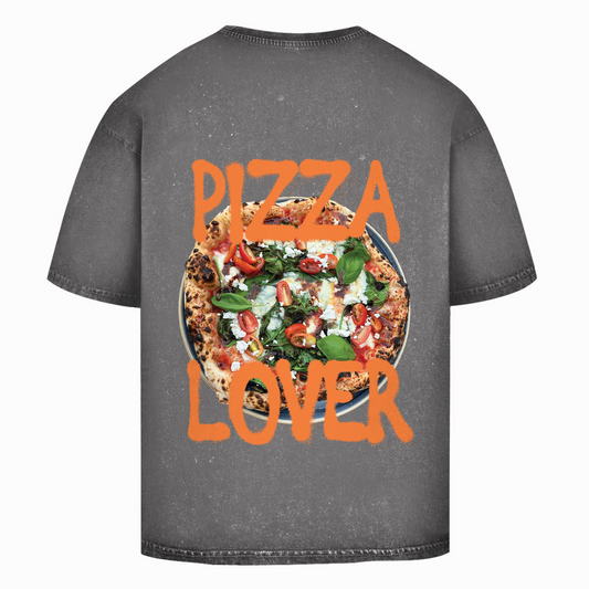 Oversize Washed T-Shirt Pizza Lover