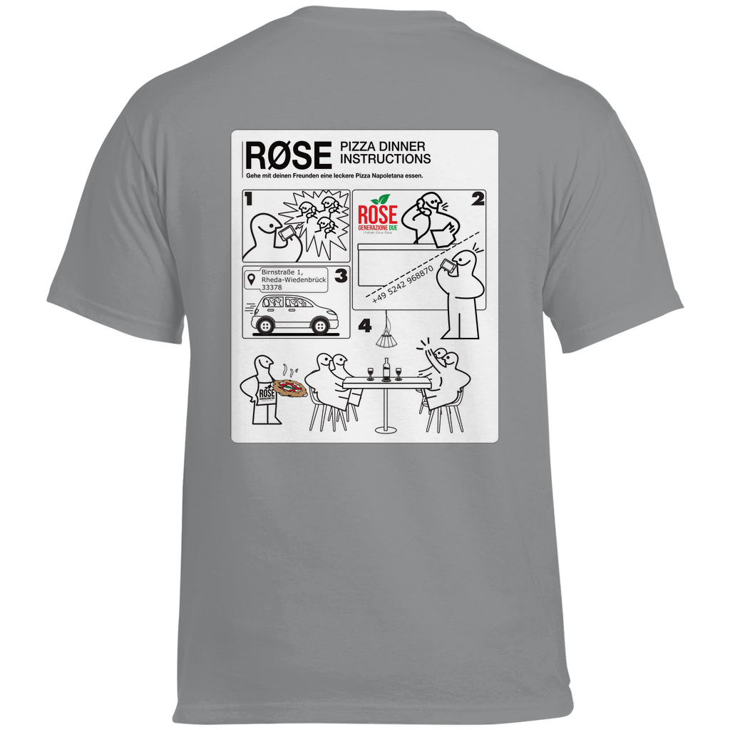 ROSE "Dinner Instructions" Heavy Cotton Shirt