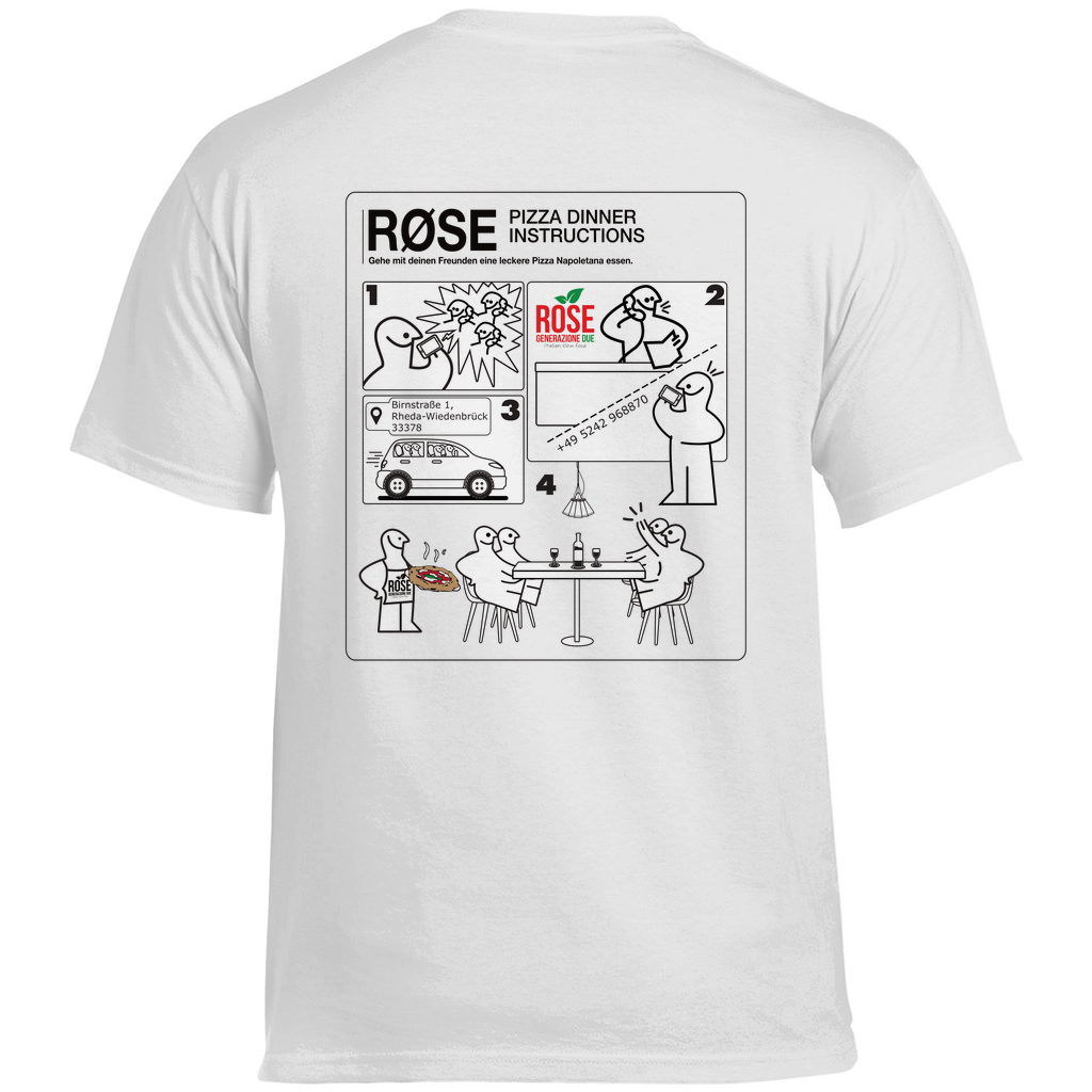 ROSE "Dinner Instructions" Heavy Cotton Shirt