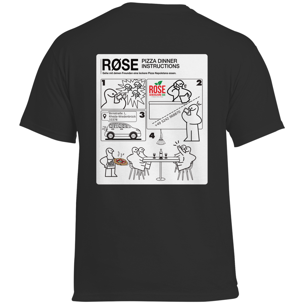 ROSE "Dinner Instructions" Heavy Cotton Shirt