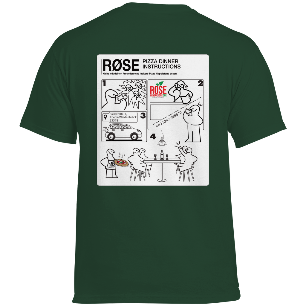 ROSE "Dinner Instructions" Heavy Cotton Shirt