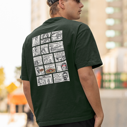 ROSE "Pizza Comic" Oversized Shirt