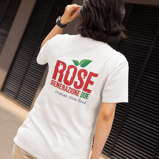 ROSE "Tomato Drip" Heavy Cotton Shirt